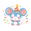 Karnevals-Maus Cute German Carnival