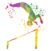 Gymnast high bar artistic gymnastics