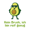 Avocado no print ripe enough