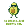 Avocado Relax Healthy Fat Theme Cartoon