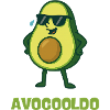 Avocado Sunglasses Style Vegetable Caricature