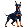 Strong Doberman – Expressive Dobie Design