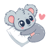 Cuddly Koala on Pastel Cushion