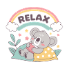 Koala with Sweet Rainbow Dream