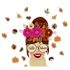 Autumn Bloom Headband Portrait