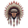 Chief Headdress Illustration