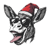 Âne Noël Drôle