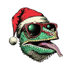 Chameleon Christmas Funny