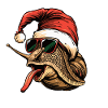 Snail Christmas Funny