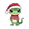 Lézard Gecko de Noël