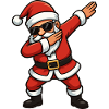 Weihnachtsmann Dab-Style