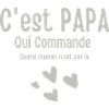 Het is papa die bestelt als mama afwezig is