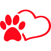 Paw Heart Silhouette