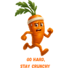 CarrotsGo Hard Stay Crunchy Caricature