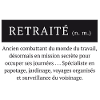Retraité définition humour du mot retraité