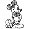 Mickey & Minnie Zeichnung 