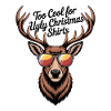 Deer with antlers Ugly christmas