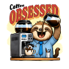 Coffee Obsessed Sloth Caffeine