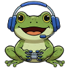 Frog while gaming