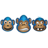 Blue Monkey Trio Expressions