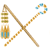 Golden Pharaoh's Scepter – Hook and Flail