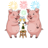 Happy Pig New Year's Eve
