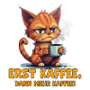 Grim Cat Coffee Saying