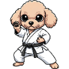 Karate Poodle Dog Martial Arts Self-Confidence