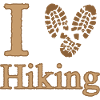 I Heart Hiking Camping Nature Walking