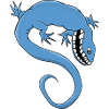 Mythical and fantastical Blue Creature