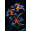Midnight Lily Ember Glow