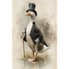 Gentleman Gans mit Zylinder