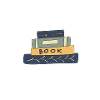 Lire c'est rêver: pile de livres
