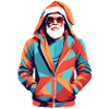 Santa Claus in Hoodie