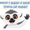 Lemur Grüßt Muddi Liebevoll