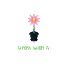 KI-Blume im Topf
