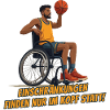 Wheelchair basketball player without restrictions