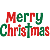 Merry Christmas Playful Text Art