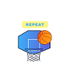 Eat, Sleep, Basketball, Repeat design