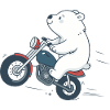 Biker Bear on Bold Road