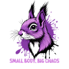 Purple Bunny Chaos Print
