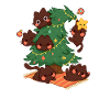 Kitty Christmas Tree, Love Cats 