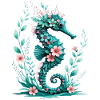 FloraSeahorse Flower Art