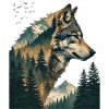 Waldwolf Double Exposure