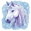 Pferd Schneeflocken 