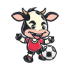 Kuh Kicker Fußball