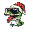 Lizard Christmas Funny Gecko