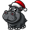 Hippopotamus Christmas