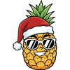 Christmas Pineapple Art