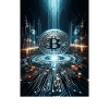 Cyber Bitcoin Vortex – Futuristic Design